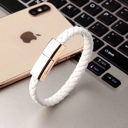 USB Charging Bracelet Cable with Durable Tangle-Free Design | Convenient Accessory for Fast Charging