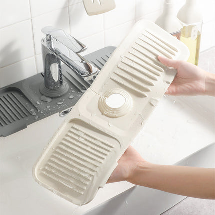 Kitchen Sink Draining Mat for Countertops, Dish Drying Mat that Holds Wet Plates, Pans and Utensils