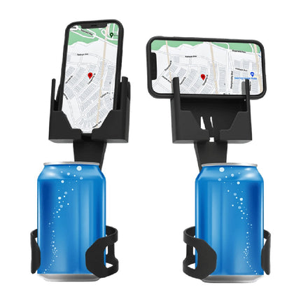 Cup Holder Phone Mount for Car, Adjustable Grip Cradle with 360 Rotation, One-Hand Holder That Keeps Drink Space Free