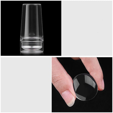 French Tip Nail Stamper with Silicone Stamping Head and Precision Design for Easy At-Home Nail Art