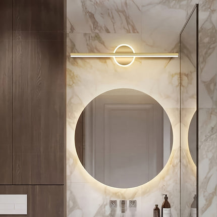 LED Mirror Wall Light with Minimalist Design | Elegant Black or Gold Finish for Soft Ambient Lighting