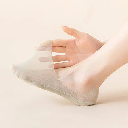 Moisture Wicking Socks, Thin No Show Socks for Women and Men with Heel Grips – image 4