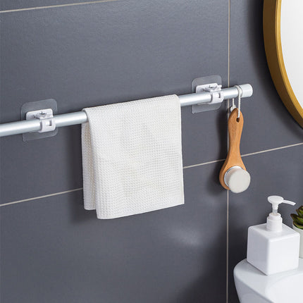 Self-Adhesive Curtain Rod Hooks | Durable Design for Easy Installation