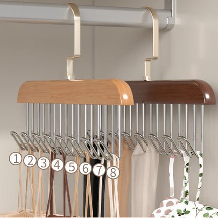 8 in 1 Wardrobe Hanger, Vertical Space Saving Closet Organizer Hook for Clothes, Belts and Ties, 2 Colors