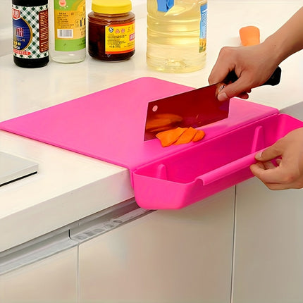 2-in-1 Chopping Board with Detachable Storage Box | Space-Saving Design for Efficient Meal Prep