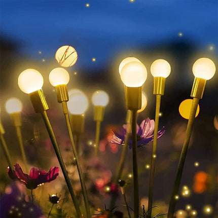 Solar Powered Firefly String Lights with Adjustable Brightness | Outdoor Decor for Magical Evenings