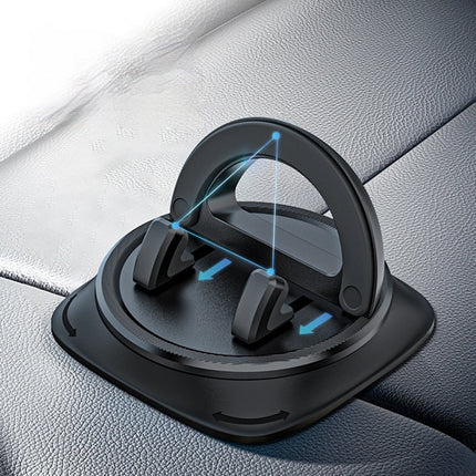 360 Degree Rotating Car Phone Holder, One-Handed Mount with Eye-Level Navigation View, Fits All Mobile Phones and Cars