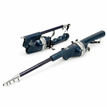 Telescopic Fishing Rod, Collapsible Travel Rod with One Hand Casting Grip for Lake, River, Canal, Dock and Boat Fishing