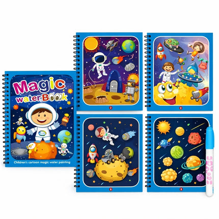 Magic Water Coloring Book for Kids with Reusable Pages | Fun Creative Activity for Endless Imagination