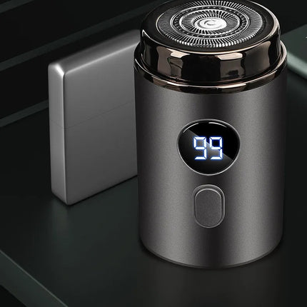 Compact Electric Shaver with Dual Blade Heads, Small Travel Razor in Gray, Avocado, Gold or Blue for Easy Everyday Shaving