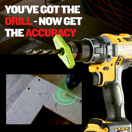Drill Guide for Straight Drilling, Drilling Tool with Concentric Alignment Circles, Drill Attachment for Any Angle