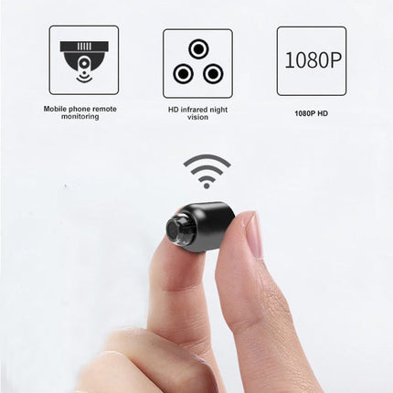1080P Mini Spy Camera with Night Vision and Motion Detection, Compact Home Security Camera with Phone Viewing, 32GB Card