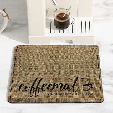 Absorbent Kitchen Dish Drying Mat, Quick Dry Countertop Draining Mat for Dishes, Stores Flat in a Drawer, 7 Colors