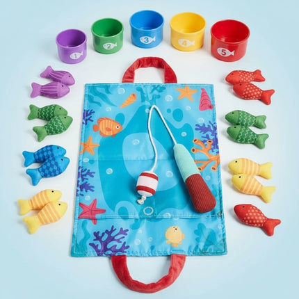 Educational Fishing Toy Set for Kids with Soft Rod & Plush Fish | Fun Activity for Fine Motor Skill Development