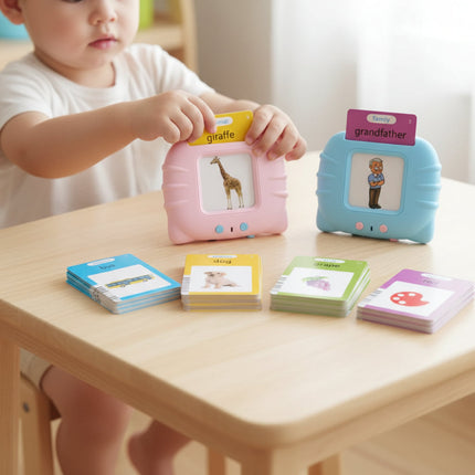 Interactive Toddler Reading Gadget with Sound-Assisted Flash Cards | Engaging Learning Tool for Early Literacy Skills