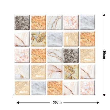 Self-Adhesive Wall Tiles for Easy Home Makeover | Decorative Design for Instant Style Upgrade (Set of 10)