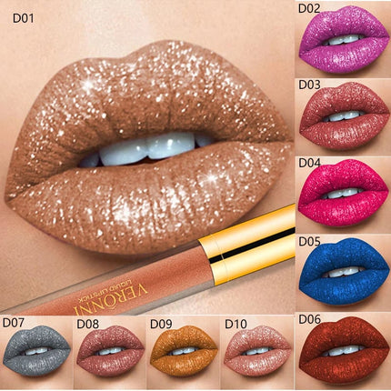Lip Gloss, Waterproof Non Sticky Lip Gloss with Diamond Shimmer – image 15