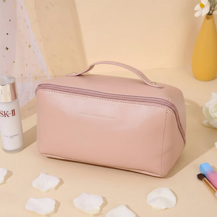 Travel Makeup Bag with Large Capacity & Wide Opening | Organized Storage for Cosmetics and Toiletries