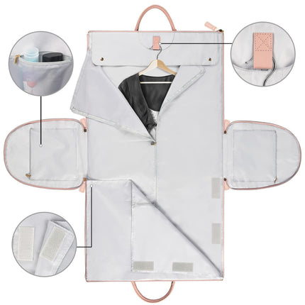 Travel Garment Bag for Suits and Dresses, Hanging Clothes Carrier for Trips and Wardrobe Storage