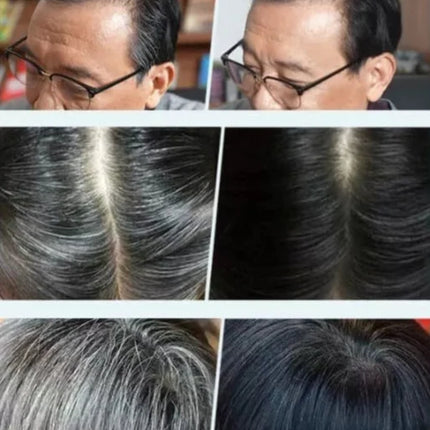 Hair Color Cream with Comb Applicator, Gray Coverage Hair Dye in 3 Shades, for At Home Root Touch Ups