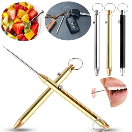 Keychain Multi Tool with Bottle Opener, Sharp Pry Point and Pick, Durable Steel Pocket Key Ring Tool, 3 Color Options