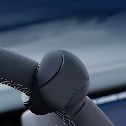 Steering Wheel Spinner Knob, Black or Red, One-Hand Turning Aid, Installs in Minutes with Included Screws and Hex Wrench