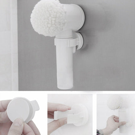 Cordless Electric Cleaning Brush with 3 Brush Heads and Wall Hook for Bathroom and Kitchen Scrubbing