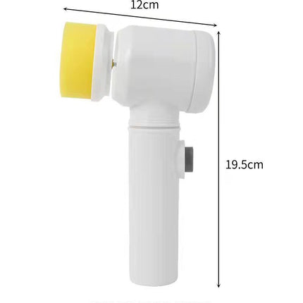 Cordless Electric Cleaning Brush with 3 Brush Heads and Wall Hook for Bathroom and Kitchen Scrubbing