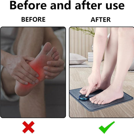 EMS Foot Massager Device for Pain Relief with Electrical Muscle Stimulation | Soothing Massage for Tired Feet at Home