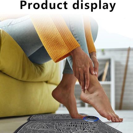 EMS Foot Massager Device for Pain Relief with Electrical Muscle Stimulation | Soothing Massage for Tired Feet at Home
