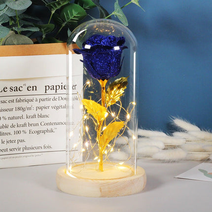 LED Rose Night Light in 6 Color Options, Warm White Battery Powered Flower Lamp for Bedrooms, Weddings and Parties