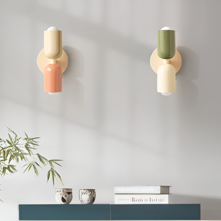 Nordic DualGlow Wall Lamp with Two-Sided LED Design | Sculptural Illumination for Modern Interiors