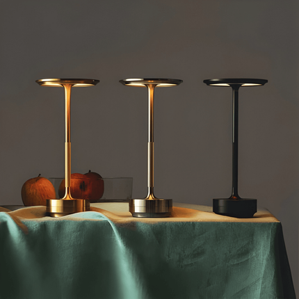 LED Table Lamp with Adjustable Brightness | Rechargeable Wireless Design for Versatile Indoor Lighting