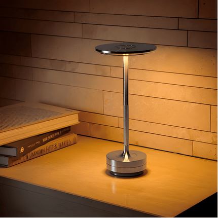LED Table Lamp with Adjustable Brightness | Rechargeable Wireless Design for Versatile Indoor Lighting