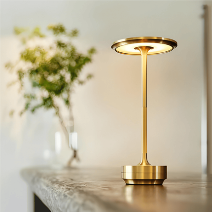 LED Table Lamp with Adjustable Brightness | Rechargeable Wireless Design for Versatile Indoor Lighting