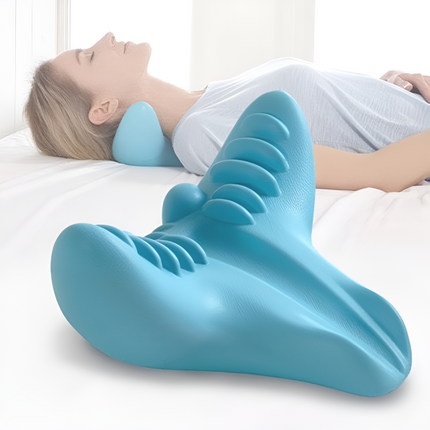 Ergonomic Neck Massage Pillow with Heat Therapy | Targeted Support for Neck and Shoulder Relaxation