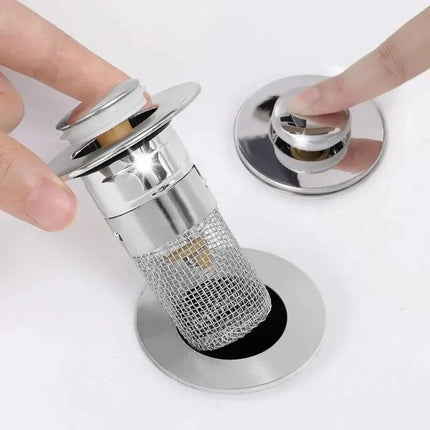 Universal Sink Strainer with Stainless Steel Construction | Easy Installation for Efficient Food Waste Disposal