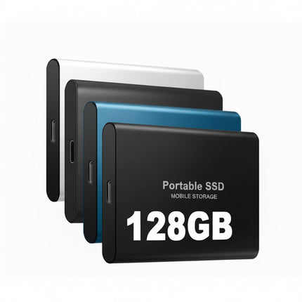 High-Speed Portable SSD with 128GB Capacity | Compact External Storage for Quick File Transfers