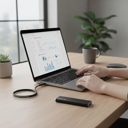 High-Speed External SSD with Plug-and-Play Design | Portable Storage for Easy File Backups and Transfers