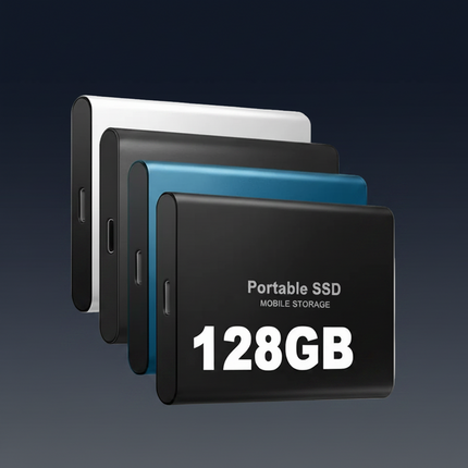 Portable External SSD 128GB with USB 3.1 | Fast Plug-and-Play Storage for Gaming and Backup