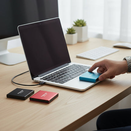 Portable External SSD 128GB with USB 3.1 | Fast Plug-and-Play Storage for Gaming and Backup