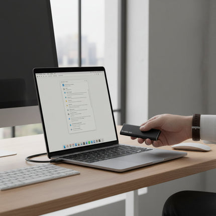 4TB Portable External SSD with USB-C Connection | Ultra-Thin Design for Effortless Data Storage