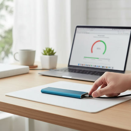 4TB Portable External SSD with USB-C Connection | Ultra-Thin Design for Effortless Data Storage