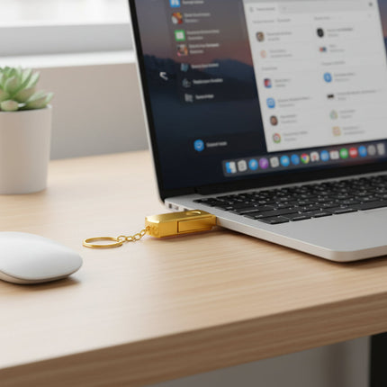 64 GB Portable USB Flash Drive with USB 3.0 for Fast File Transfer | Compact Keychain Design for On-the-Go Storage