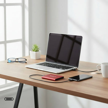 Portable SSD with High-Speed USB Connectivity | Compact External Storage for Fast File Transfers