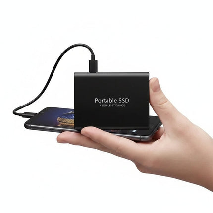 Portable SSD with High-Speed USB Connectivity | Compact External Storage for Fast File Transfers