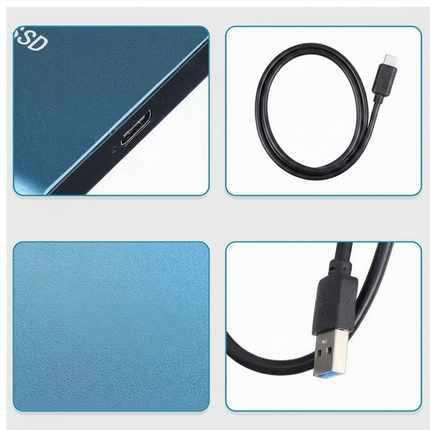 Portable SSD with High-Speed USB Connectivity | Compact External Storage for Fast File Transfers