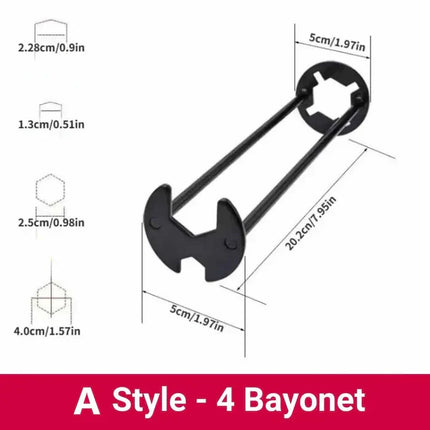 Multi-Use Sink Wrench Tool with Ergonomic Grip | Adjustable Design for Easy Plumbing Repairs