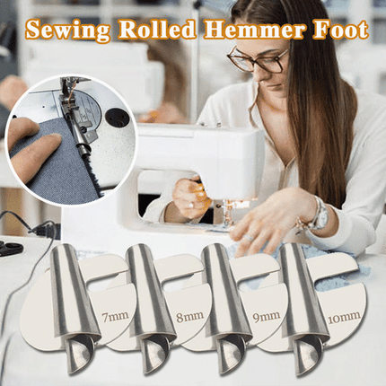 Sewing Machine Presser Foot for Rolled Hems