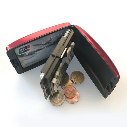 RFID Blocking Card Holder Wallet, Slim Rigid Case for Cards, Cash and Tickets, 5 Colors, Travel Wallet for Men and Women